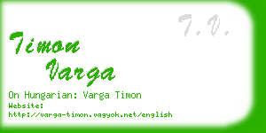 timon varga business card